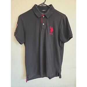 US Polo Assn Men’s Slim Fit Black Polo Size Small